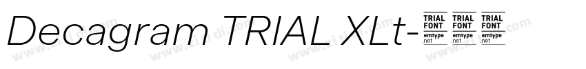 Decagram TRIAL XLt字体转换
